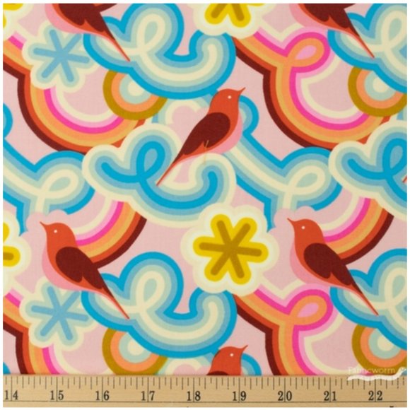 Pink Rainbow Swirl Bird Face Mask, Filti Filter - Picture 10 of 16